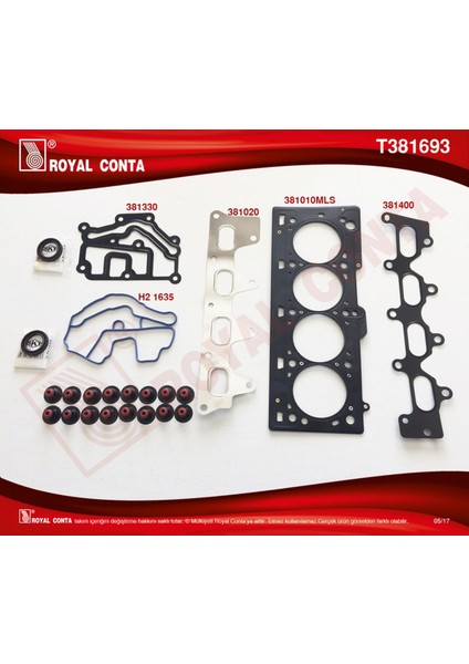 Mtxdpn Üst Takim Conta Skt Keçeli Reinz Sub.lastikli Clio-Mgn-Scenic-Lgn 1.4-1.6 16V K4J-K4M