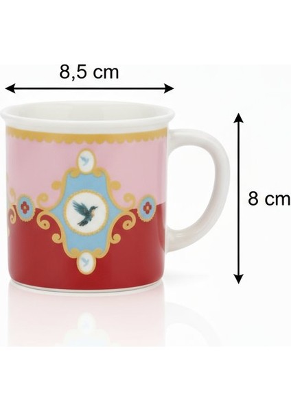 2'li Bird Studio Pembe Porselen Kupa Takımı - 220 Ml. fiyatları
