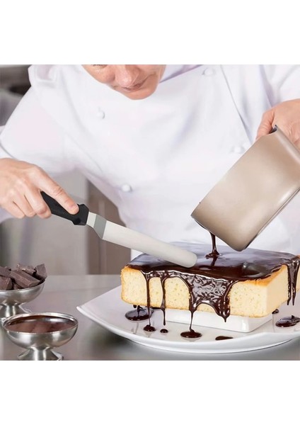 Paslanmaz Eğik Pasta Sıvama Paleti 20 cm Spatula Pasta Spatulası modelleri