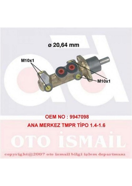 Mtxdpn Ana Merkez Komple [ Fiat Tempra 1990-, Tipo 1988 - 20,64MM ]