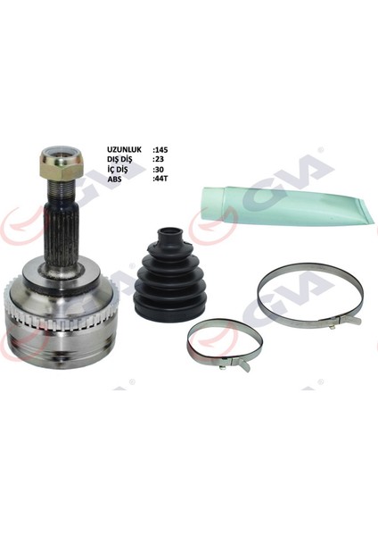 Mtxdpn Aks Kafasi Diş Ön Clio Symbol Thalia 1.5 Dci 08- Absl Li 44DİŞ 23X30X57.5 145MM