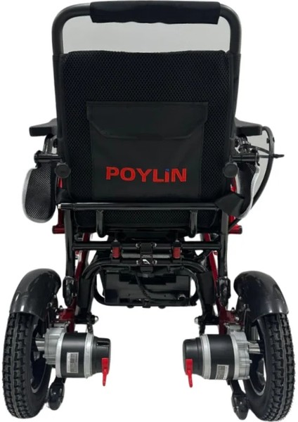 Poylin Akülü Tekerlekli Sandalye | Ultra Hafif Katlanabilir Alüminyum ve Lityum Pil P206S modelleri