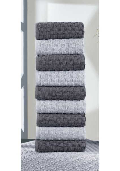 %100PAMUK 10'lu 30X50CMELYÜZ Havlu Seti