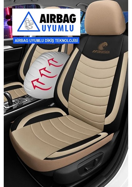 Alfa Romeo Gtv (916) 3.0 I V6 24V (220 Hp) 1999 Trend Serisi Uyumlu Keten Oto Koltuk Kılıfı Bej modelleri