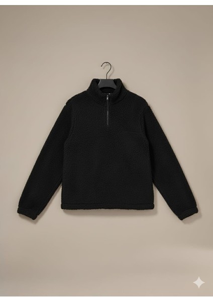 Yarım Fermuarlı Pelüş Sweatshirt modelleri