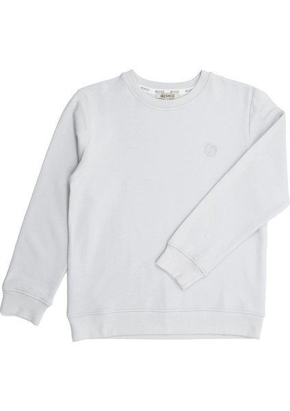 Yumuşacık Bambu Kumaş Şardonlu Gri Kışlık Unisex Çocuk Sweatshirt fiyatları