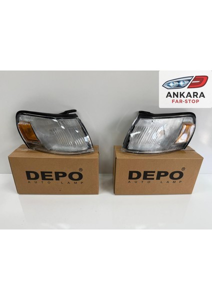 Toyota Corolla AE100 1993 - 1995 Sinyal Lambası Ön Sağ - Sol Takım (Çıkıntılı Tip) (Depo Marka)