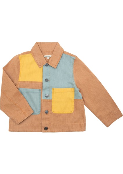 %100 Pamuk Renkli Ince Denim Yazlık Unisex Çocuk Ceket