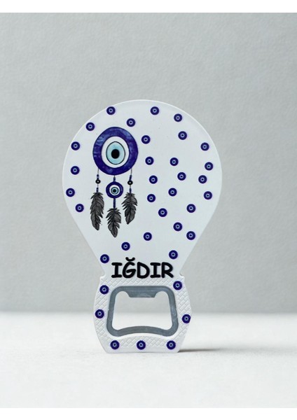 Iğdır Temalı Nazar Baskılı Magnet Şişe Açacağı Buzdolabı Süsü (KOD:904)