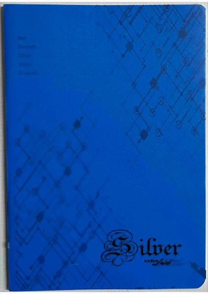 A5 40 Yaprak Çizgili Pp Kapak Dikişli Defter Lacivert