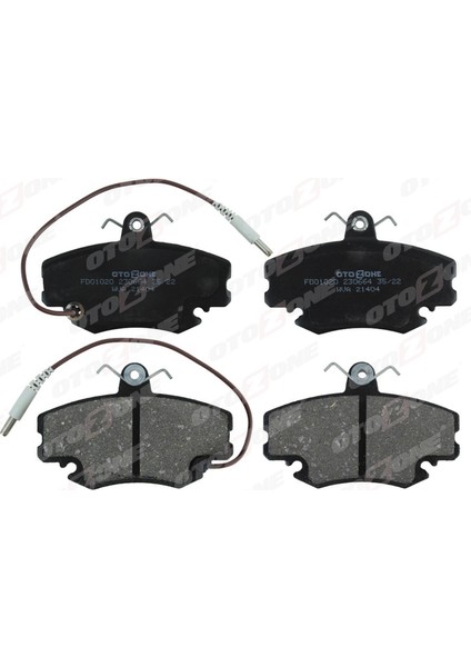 Mtxdpn Ön Balata Fişli R9-R19-CLIO I-Ii-Mgn I-Twng-Mngr-Logan-Sandero GDB400