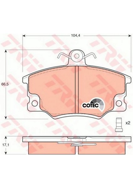 Mtxdpn Fren Balatasi Ön Fiat Punto 1.1 93-99, 1.2 94-99, 1.6 94-97, 1.7 Td 94-99, Tempra 1.4-1.6 I.e.90-96, 1.8 I.e.92-96, 1.9 Td 90-96, Uno 1.3 T I.e. 87-91, 1.4 T I.e. 89-96