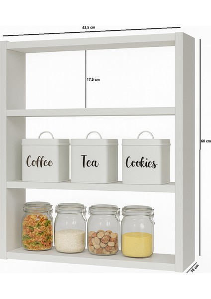 Mirova Mutfak Duvar Rafı Düzenleyici Dolap fırsatları