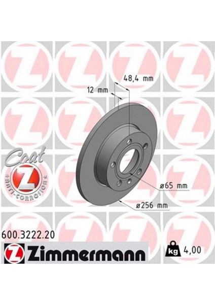 Mtxdpn Arka Fren Aynasi Caddy Iii-Golf-V-Vi-Plus-Jetta Iii-Altea 04 A3 03 Toledo Iii-Octavia 04 256X12X9DL 986479155-986479B78-DF4271