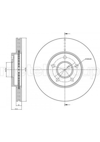 Mtxdpn On Fren Disk Aynasi Connect 1.8tdci 02 13 Abs Li 278X24X5DL Havali