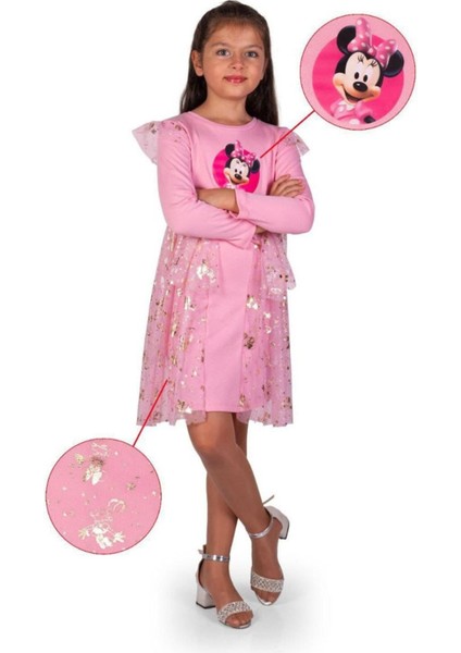 Kız Çocuk Mickey Parti Kıyafeti Dogum Günü ve Gösteri Kostümü Elbisesi modelleri