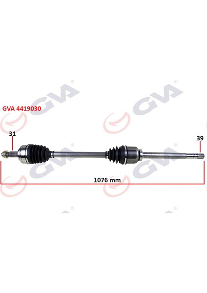 Mtxdpn Komple Aks Sağ Master 3-Movano 2.3 Dci 6 Vites 10- 1076MM