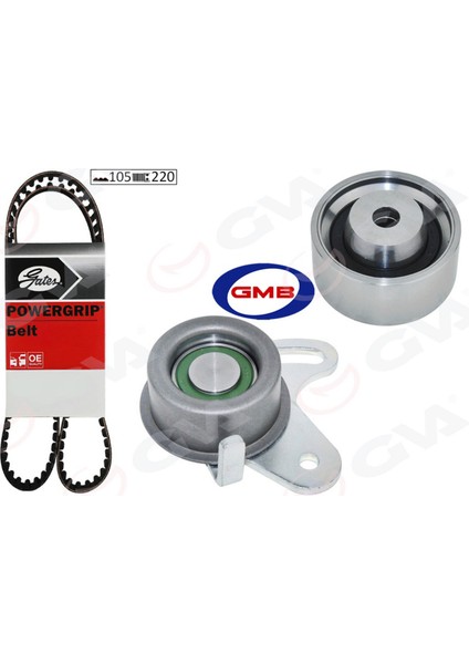 Mtxdpn Triger Kayiş Seti Hyundai Accent Admire Era 1.5l G4EB 01- 1.4l 1.6l G4ED G4EE 01-10 / Getz 1.4l 06-10 / Matrix Elantra 1.6l 01-06 / Kia Rio 1.4l 1.6l 06-10 / Cerato 1.6l 04-07 1 Kayiş 2 Rulma