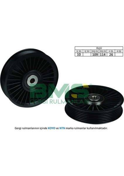 Mtxdpn Alternatör Gergi Rulmani Astra F-G- Omega B- Vectra B-C-Zafira 2.0dti 16V- Signum 3.2-2.0dti-2.2dti