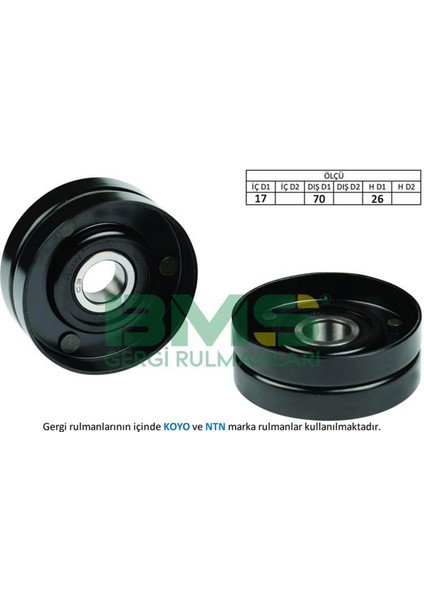 Mtxdpn Alternatör Gergi Rulmani Astra F- Astra G-Corsa B-Vectra-Omega 1.4-1.6-1.8-2.0-2.2 91