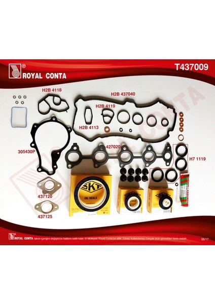 Mtxdpn Motor Takim Conta Skt Keçeli/sub.lastikli/skc Siz Flesta 1.4 Tdci- P206 1.4hdi-Citroen 1.4 Hdi