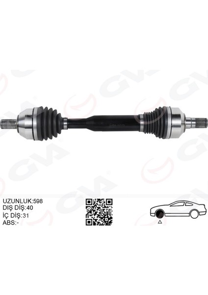 Mtxdpn Ön Aks Komple Sol Volvo XC60 I 10 15 D3-D4-T5-T6 XC60 Ii 15 D4 Otomatik Şanziman 8 Vites