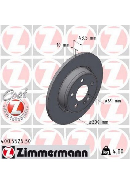 Mtxdpn Fren Diski Arka Mercedes C-Class W205 S205 C205 A205