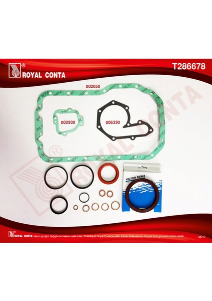 Mtxdpn Motor Alt Takim Conta Skt Keçeli Lgn 1.8-Mgn 2.0 F3P-F3R