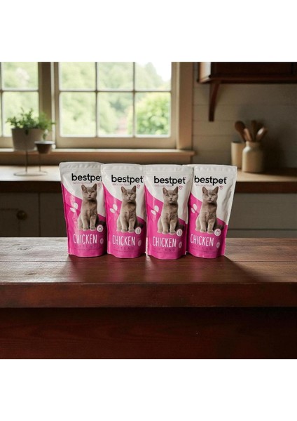 Tavuklu Yavru Kedi Maması 1 Kg*4 Adet