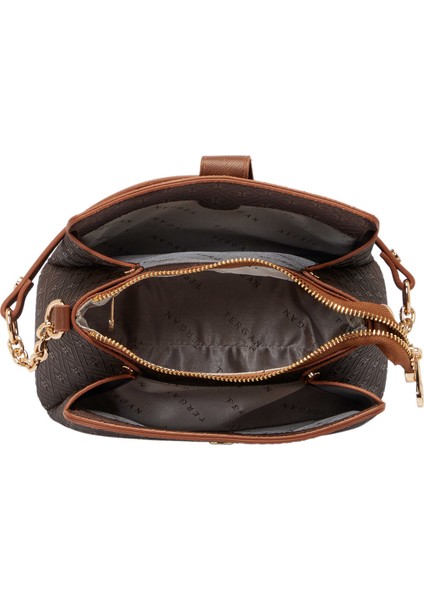 Kahverengi Print Kadın Omuz Çantası - S25K1PR09178-R9C fırsatları