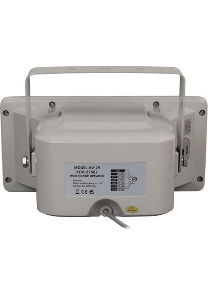 Mv-29 13 cm 30 Watt Komütatörlü Hat Trafolu Gri Horn Sütun Hoparlör (Tekli Paket) fırsatları