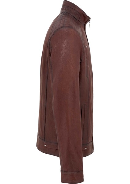 Kahve Hakiki Deri Erkek Hakiki Deri Mont - E23BDM310454-R4W modelleri