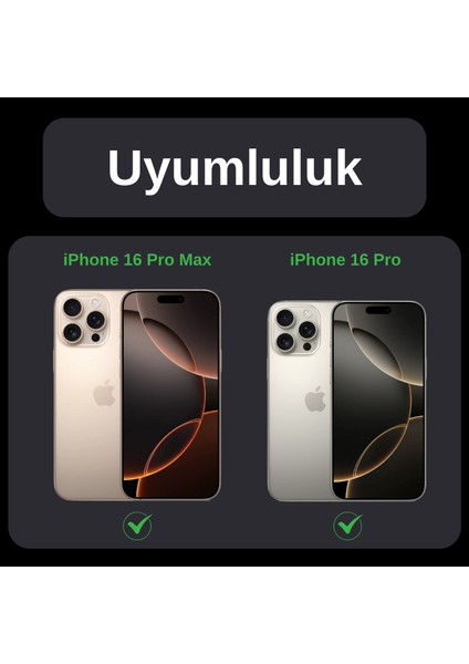 iPhone 16 Pro Max / 16 Pro Safir Temperli Kamera Lens Koruyucu indirimleri