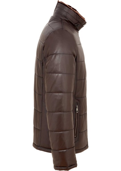 Kahve Hakiki Deri Erkek Hakiki Deri Mont - E23BDM310466-Q3I modelleri