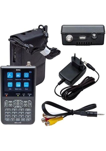 MAG-2100 3.5'' Dvb-S/s2 LCD Ekran Görüntülü Hd Uydu Yön Sinyal Bulucu modelleri