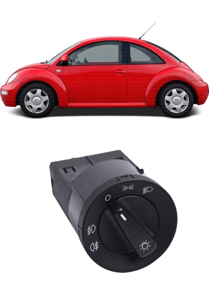 Vw Volkswagen Beetle 1999-2010 Uyumlu Ön Arka Sisli Far Açma Düğmesi Anahtarı 1C0941531