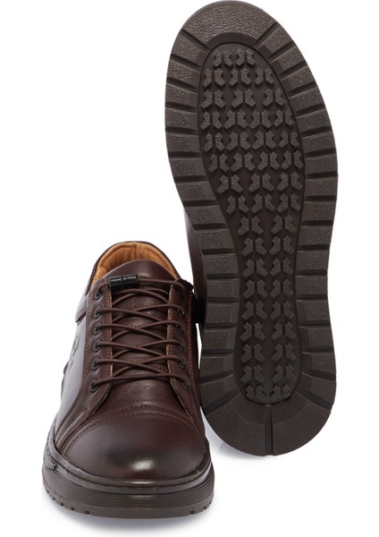 Kahve Deri Erkek Sneaker - E25S1AY57449-A24 fırsatları