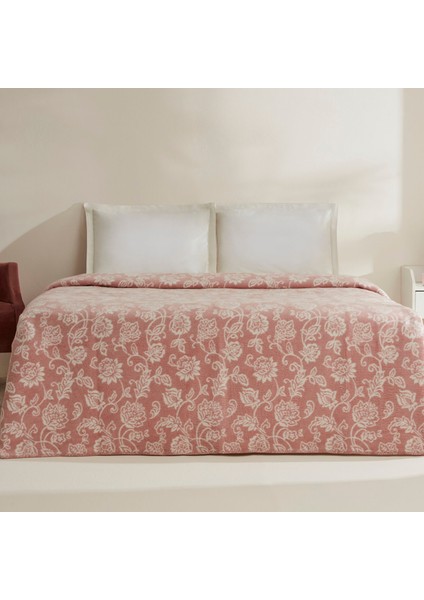 Glorinda Çift Kişilik Akrilik Mürdüm Battaniye