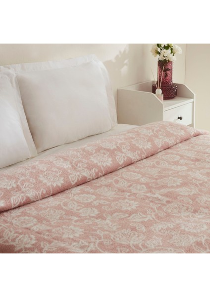 Glorinda Çift Kişilik Akrilik Mürdüm Battaniye fırsatları