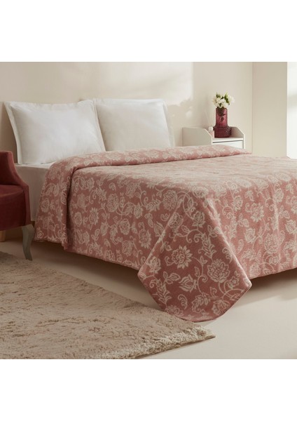 Glorinda Çift Kişilik Akrilik Mürdüm Battaniye