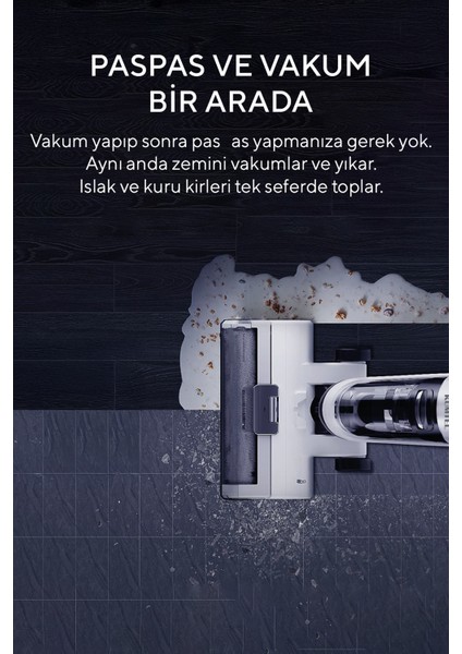 Islak & Kuru Şarjlı Kablosuz Dikey Süpürge Hwdvc-01 fırsatları