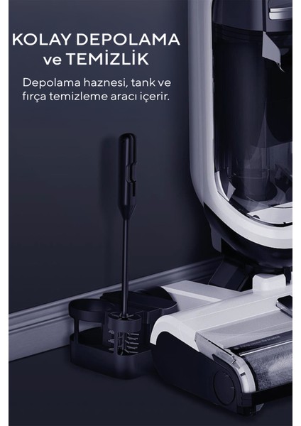 Islak & Kuru Şarjlı Kablosuz Dikey Süpürge Hwdvc-01