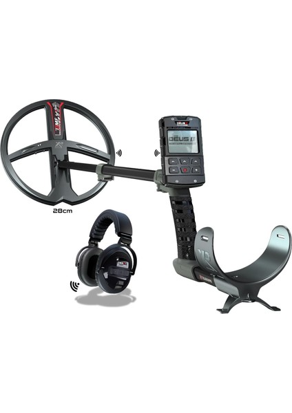 Xp Deus 2 Dedektör (Ana Ünite, WSA2XL Kablosuz Kulaklık ve 28CM Fmf Başlık Ile) Siyah