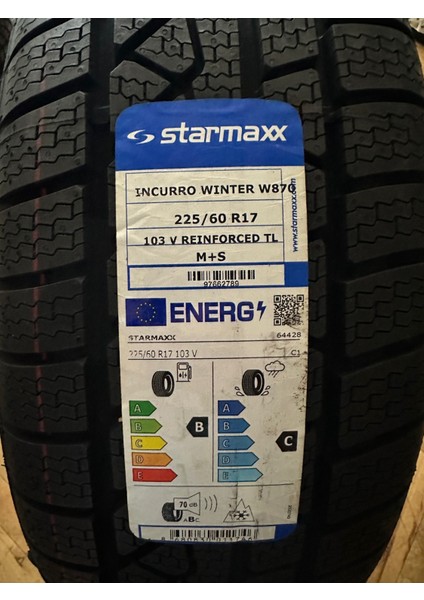 Kışlık Lastik 225 60 17 (2023 51'haftası)