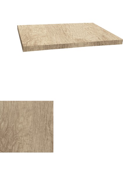 Laminat Masa Tablası (110X110) - Rustic Light Oak