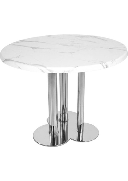 Yonca Mega Yuvarlak Masa (Wermodin Tabla - 107 cm Yuvarlak) - Afyon Mermer