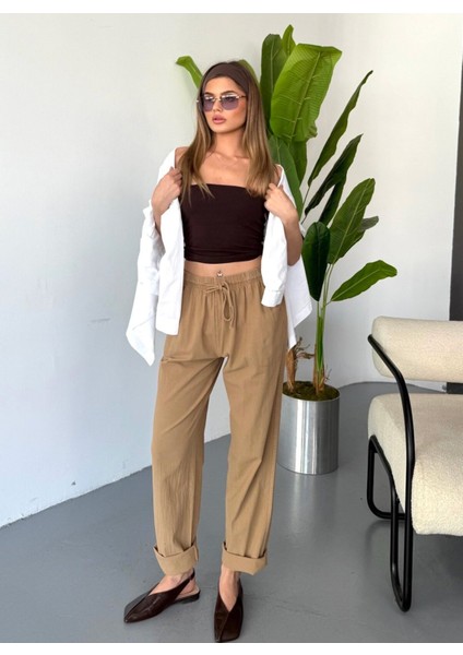 Jemmy Kadın Keten Pantolon W305-71