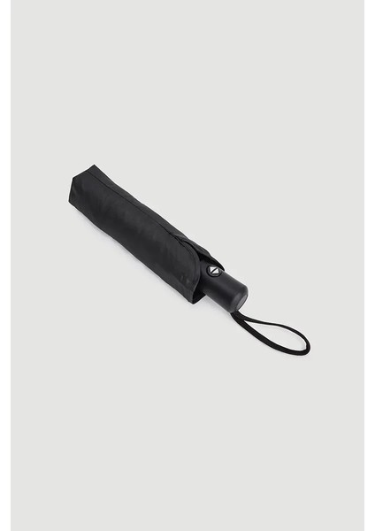 Düz Renk Katlanabilir Şemsiye - Siyah modelleri