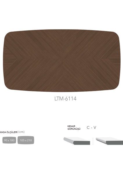 Cdf Masa Tablası 105X210 - DCLTM6114