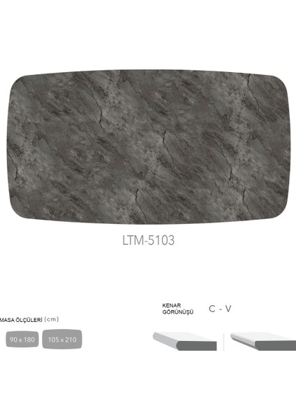 Cdf Masa Tablası 105X210 - DCLTM5103